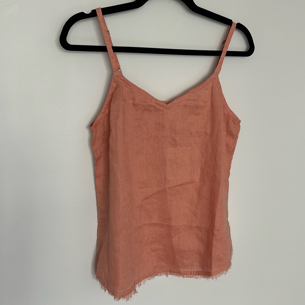 Garnet Hill Pink Women’s Tank Top w Adjustable Straps Size 2
